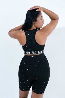 RAD Top Crystal Athletic Schwarz XS