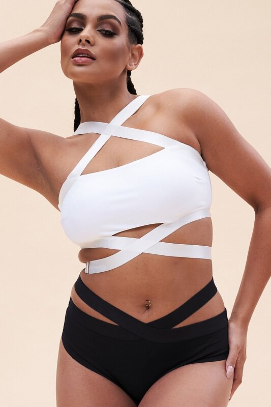 Lunalae Top Renee Crop Bra Weiß XL