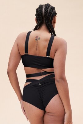 Lunalae Top Renee Crop Bra Schwarz