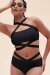 Lunalae Top Renee Crop Bra Schwarz
