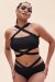 Lunalae Top Renee Crop Bra Schwarz XS