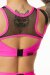 Polerina Top LUX  Hot Pink/Schwarz L