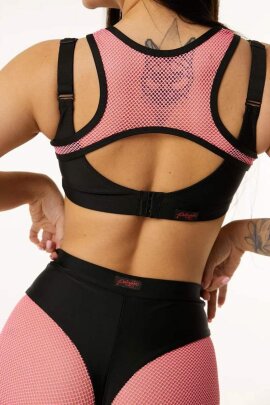 Polerina Top LUX Schwarz/Pink L