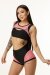 Polerina Top LUX Schwarz/Pink XL