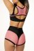 Polerina Top LUX Schwarz/Pink XL