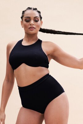 Lunalae Top Zoey Crop Bra Schwarz XS
