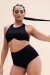 Lunalae Top Zoey Crop Bra Schwarz XS