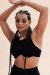 Lunalae Top Zoey Crop Bra Schwarz XS