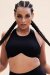 Lunalae Top Zoey Crop Bra Schwarz M
