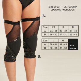 Paradise Chick Knieschützer Sticky Polecious Schwarz M