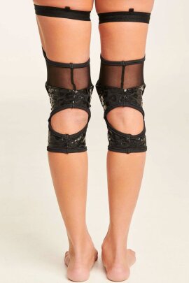 Paradise Chick Knieschützer Sticky Polecious Schwarz XL