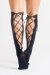 Zasha Polewear Lace Back Knee High Stocking Black