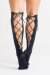 Zasha Polewear Kniestrümpfe mit Schnürung Schwarz