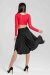 i-Style Midi Rock mit Hose Dolly Schwarz S