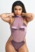 Zasha Polewear Bodysuit Sabrina Mauve L