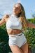Zasha Polewear Shorts High Waist Grace Weiß XS