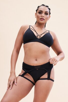 Lunalae Shorts Low Waist Cora Schwarz S