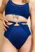 Lunalae Top Sadie Mesh Racer Back Navy S