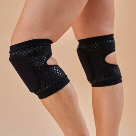 Lunalae Knieschützer Sticky Slim Look Schwarz L