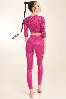 Paradise Chick Top Superhero Sticky Leopard Ruby L