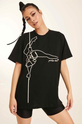Paradise Chick Supreme Pole Dancer T-Shirt Nero M/L