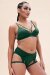 Lunalae Shorts Low Waist Cora Moosgrün XS
