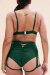 Lunalae Shorts High Waist Cora Moosgrün M
