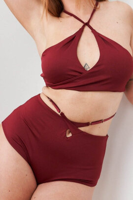 Lunalae Shorts High Waist Bailey Adjustable Cut Out...