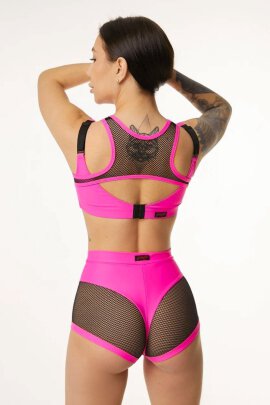 Polerina Shorts Hot Pink/Black XL