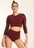 Paradise Chick Top Superhero Ultra Grip Leopard Cherry XS