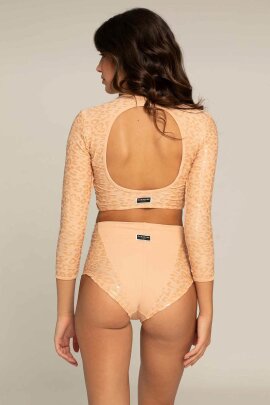 Paradise Chick Shorts Superhero Ultra Grip Leopard Nude