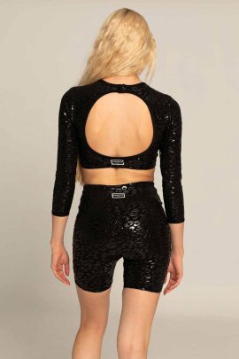 Paradise Chick Biker Shorts Superhero Ultra Grip Leopard...