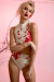 Oksa Wear Top Flower Weiß L