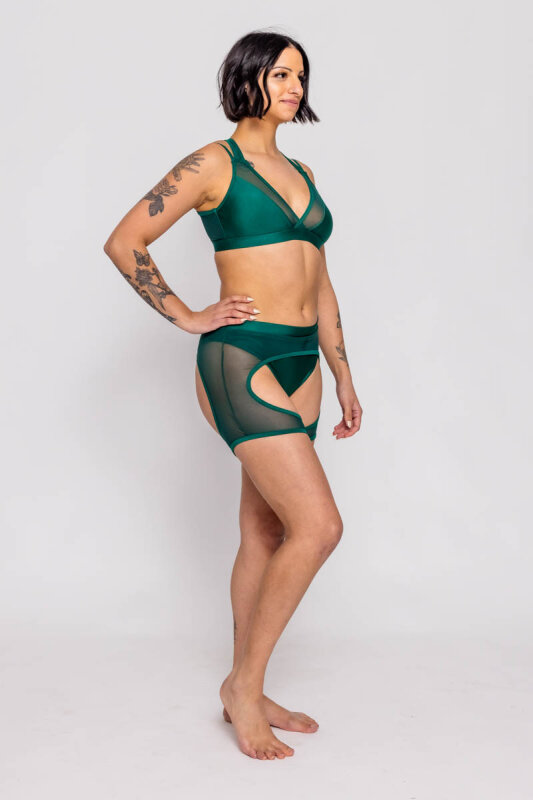 AMBR Designs Frame Highs Shorts Emerald S