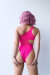 Pole Addict Bodysuit Mesmerised Neon Pink