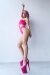 Pole Addict Bodysuit Mesmerised Neon Pink