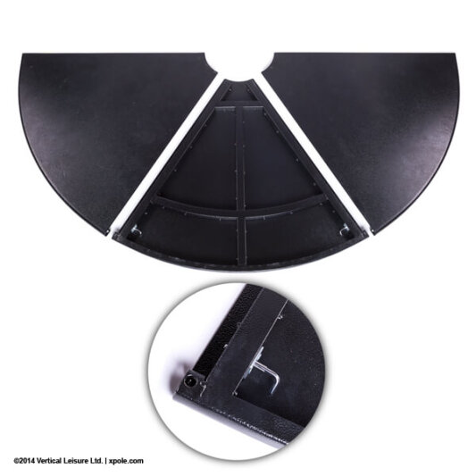 X-Pole Stage Bodenplatten 3 Stück ohne Aufdruck B-Ware