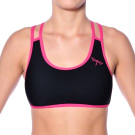 Dragonfly Top Xenia L Black / Hot Pink