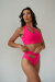 Pole Addict Top Mesmerised Neon Pink M