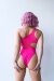 Pole Addict Bodysuit Mesmerised Neon Pink M