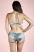 Lunalae Shorts Lure You Low Waist Silber XL
