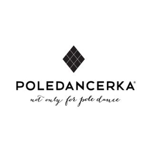 Poledancerka Logo black lettering on white background